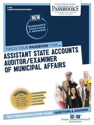 cover image of Assistant State Accounts Auditor/Examiner of Municipal Affairs